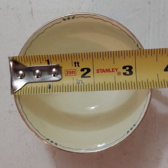 Vintage Crown Staffordshire Teacup and Saucer Set-1930s Floral Pattern Gold Trim - Picture 11 of 13